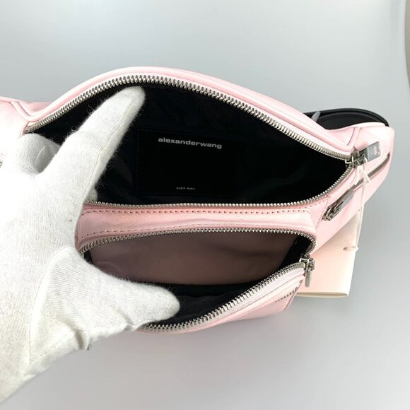 NWT Authentic Alexander Wang Attica multi-pocket belt bag In Pink - Picture 9 of 13